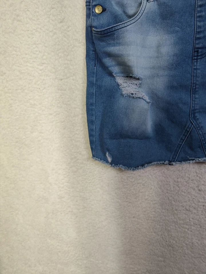 Vestido Jolie Joy Niñas Extra Grande Azul Mezcla Algodón Denim Envejecido Foto 4 de 4