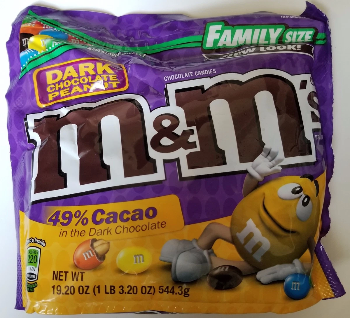 M&M's Dark Chocolate Candies Family Size