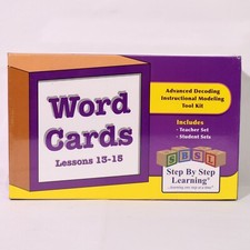 Step By Step Learning SBSL Word Cards Lessons 13-15 Homeschooling 0822 