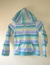 Very Cute Girl's GREEN SODA Size S 6-6X Fleece Hoodie Top with Pocket