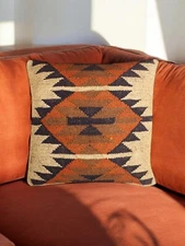 Kilim Cushions Handmade Kilim Square Home Décor Pillows 18×18" Cushion