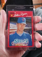 1990 Donruss Nolan Ryan 5000K - Error Wrong Back - Texas Rangers #665 Rare Card
