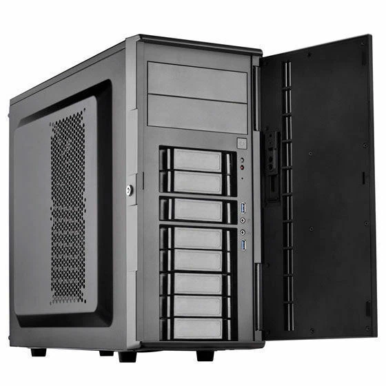 Silverstone SST-CS380B-USA Mid Tower 8-Bay 3.5/2.5inch SAS/SATA Drives Case - Image 4 of 4