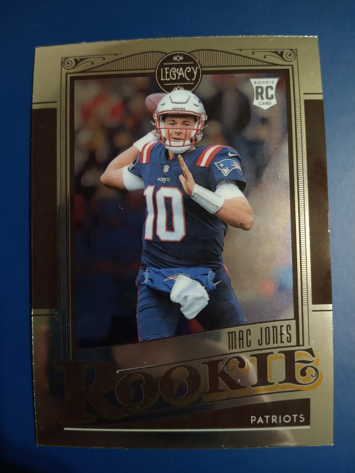 MAC JONES PATRIOTS QB ROOKIE CARD #218 RC 2021 PANINI CHRONICLES LEGACY
