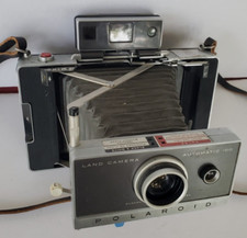 Vintage Polaroid Automatic 100 Land Camera with Case  Manual Not Tested AS IS