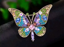 butterfly Pin Brooch Fashion jewelry NEW Free Ship 2 Inch
