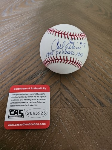 Carl Erskine Signed Rawlings Baseball - Picture 2 of 4