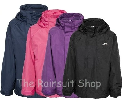 KIDS TRESPASS SKYDIVE 3-IN-1 WASSERDICHTE JACKE JUNGEN MÄDCHEN REGENMANTEL 2-12 Jahre
