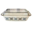 Vintage JAJ Pyrex England Chelsea Baking Roasting Dish with Lid