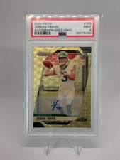 2024 Prizm Jordan Travis Auto Gold Vinyl /5 – PSA 9 – POP 1 – none higher