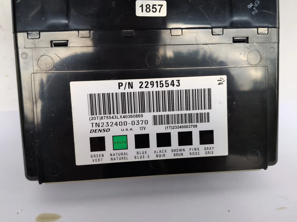 Chevrolet Impala Limited 2014-2016 módulo de control de carrocería BCM OEM 22915543 Foto 2 de 4