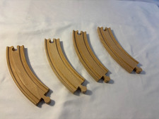 BRIO CURVED TRACKS 33342 Wooden Railway Vintage