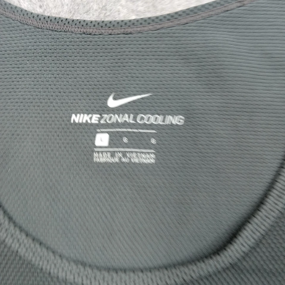 Camiseta sin mangas deportiva Nike para hombre grande negra refrigeración zonal sin mangas Foto 2 de 4