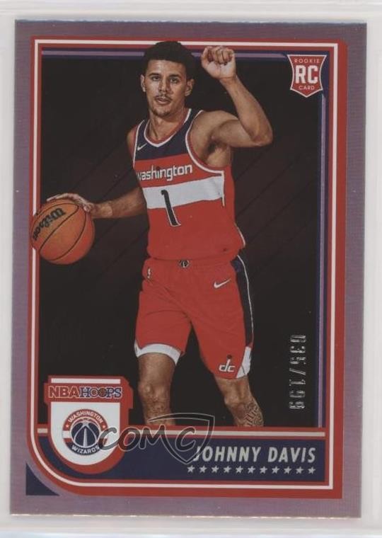 2022-23 Panini NBA Hoops Rookies Silver 35/199 Johnny Davis #240 0z3c