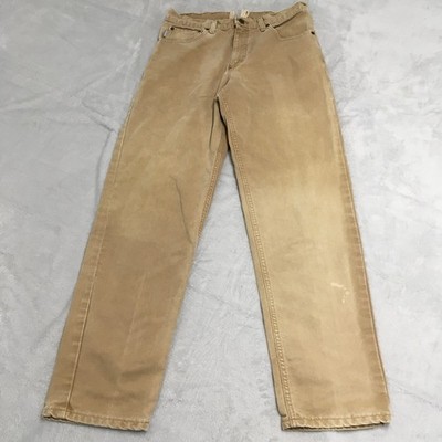 Carhartt Trousers Mens 30x32 Beige Regular Canvas Carpenter Work Pants Cargo