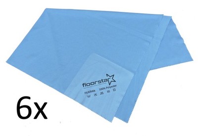 6x FloorStar  Reinigungstuch - Microfasertuch (identisch mit Aqua Star )