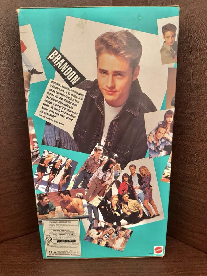 Poupée Mannequin Brandon - Beverly Hills 90210 Par Mattel, édition Collector 1991, Neuve Sous Blister