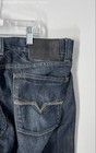 Guess Mens Blue Dark Wash Coin Pocket Denim Straight Leg Jeans Size 34 — photo 4
