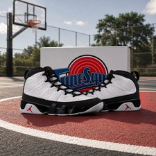 MEN Jordan 9 Space Jam 2026 Retro Tune Squad IX6179-100 White/True Red Size US