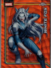 White Fox 2026 Topps Chrome Marvel Orange Wave Refractor 9/25 #196