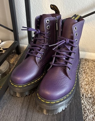 NEW Dr. Martens Jadon III 3 Platform Boots Rich Purple Leather