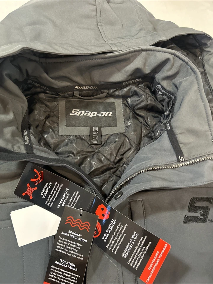 Snap-on Tools Hawthorne Padded Jacket Dusty Gray Size 4xl - Brand New With Tags - Image 3 of 4