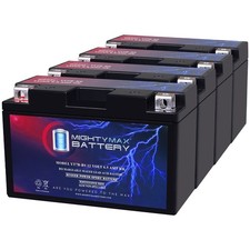Mighty Max YT7B-BS 12V 6.5AH 110 CCA Rechargeable Motorcycle Battery - 4 Pack