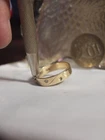 9CT YELLOW GOLD STAR WEDDER RING - READ DESCRIPTION !