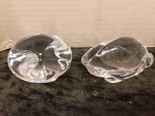 Steuben Glass Bunny And Chicken