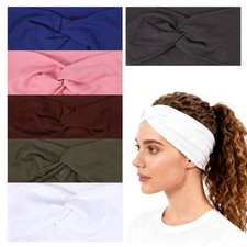 6 Pack Wide Headbands for Women, Turban Head Wrap Yoga Hairband Hair Accessories