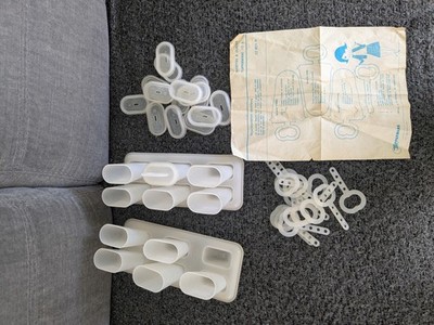 Vintage Tupperware Set Eislutscher Eskimo und Anleitung D Original 