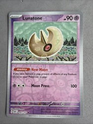 Lunatone 092/197 Obsidian Flames Reverse Holo Uncommon