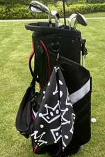 Free Shipping Cameron Black Grande Crown Towel 16 by 24 Masters Golf New