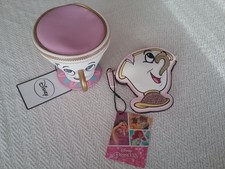 Pair of New Primark Disney Beauty & The Beast Chip Cup Coin Purses