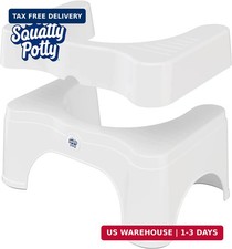 The Original Bathroom Toilet Stool - Adjustable 2.0, Convertible to 7" or 9" Hei