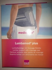 Mediortho Lumbamed plus Lumbalbandage mit Massage-Pelotte Damen Größe III/3 sand