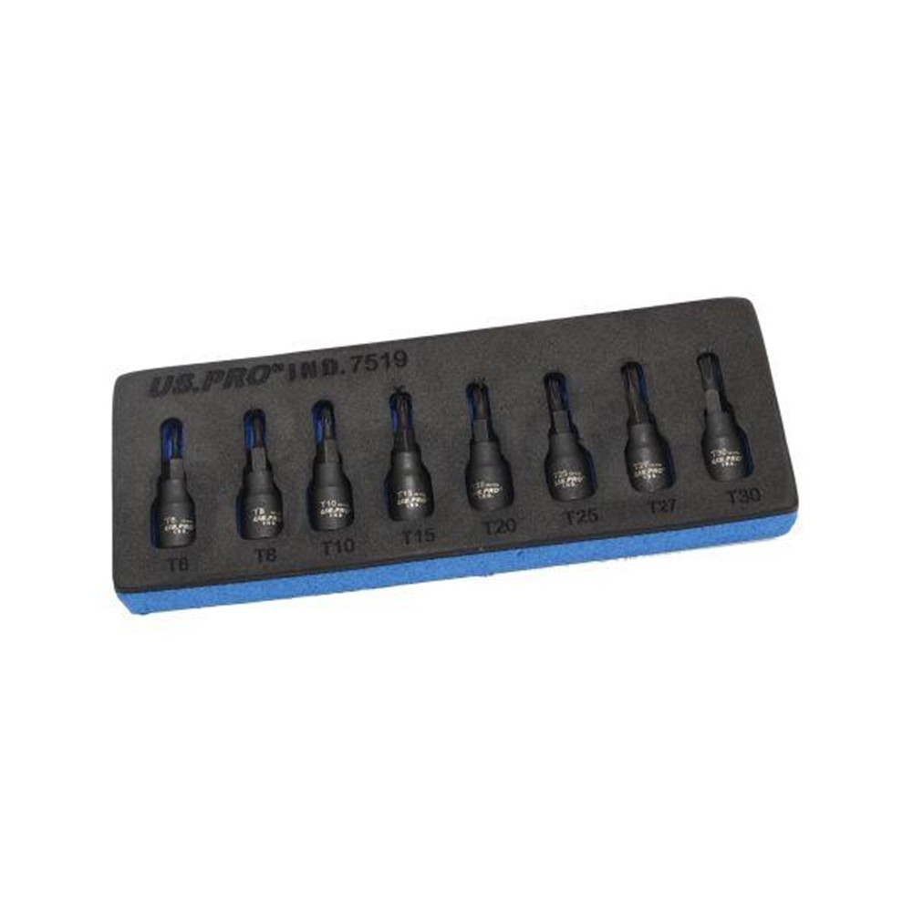18pc Impact Socket Set Female E Star Torx 3/8"" & 1/2"" Drive E5 - E24 5832 - Image 3