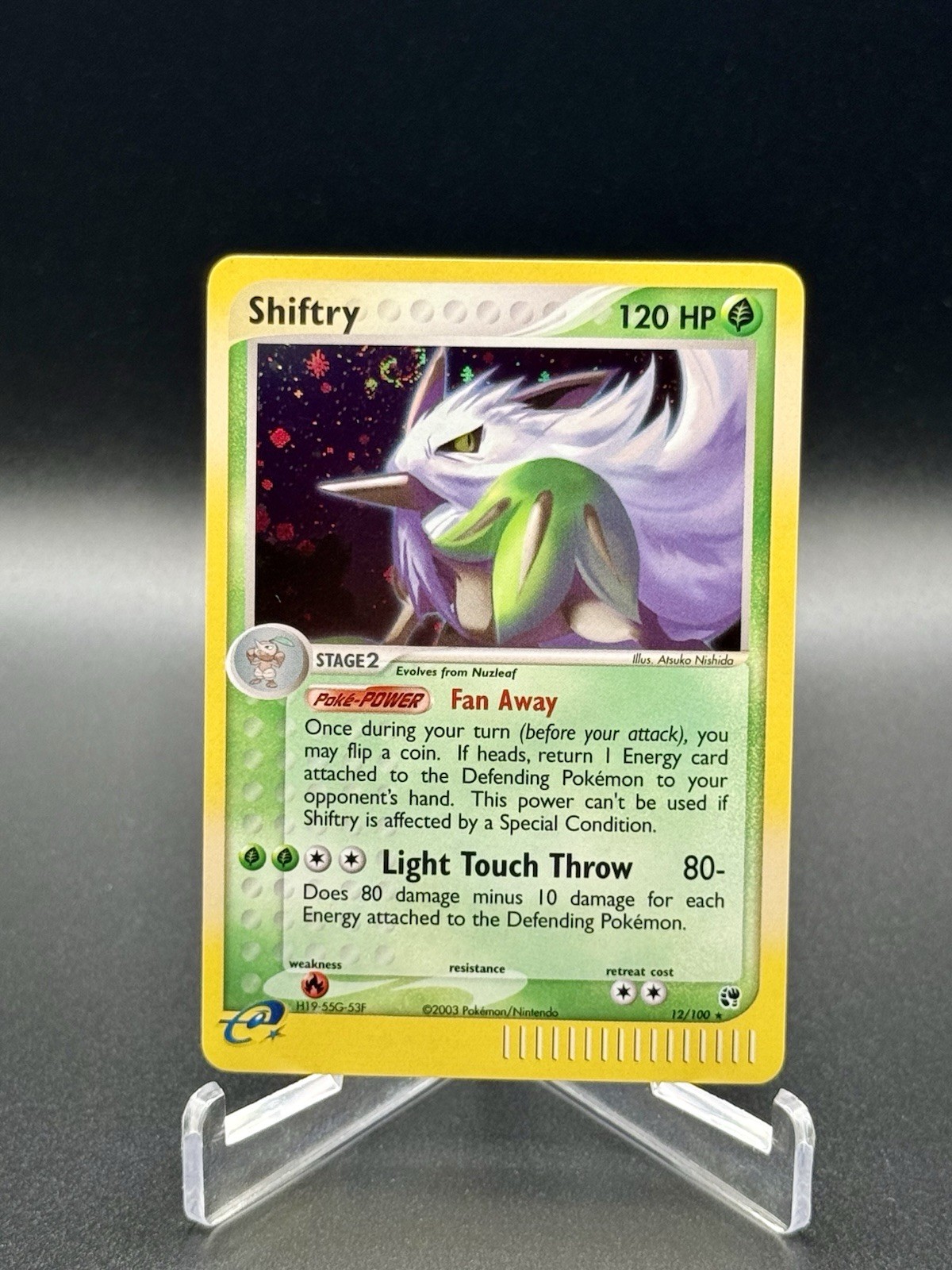 Pokémon TCG Shiftry 12/100 EX Sandstorm Holo Rare Near Mint Fast Shipping