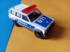 Vintage Diecast Majorette Jeep Cheroke Sheriff No.224 ECN 1/60 - White & Blue