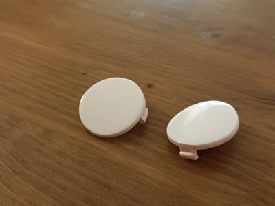 X2 Abdeckkappen Weiß für Verkleidung Flanke hinten BMW F650GS 2001 2007
