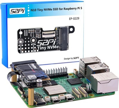 GeeekPi N10 PCIe M.2 Key-M NVMe SSD Raspberry Pi 5 Adapter 22
