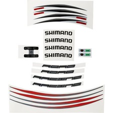 Shimano Wh-R561 Single Wheel Sticker Kit Black/Red One Size