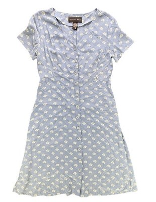 August Silk Vintage 90s Floral Button Up Midi Dress S10 | eBay