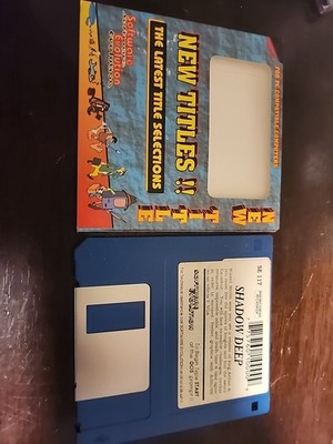 Shadow Deep Rare | Vtg PC DOS 3.5'' Shareware floppy diskette UNTESTED 