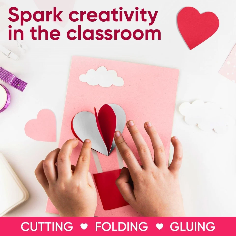 12" x 1200" (100 ft) Valentine's Day Kraft Paper Rolls Set, 45 Lbs - Red, Pin... - Image 3 of 4