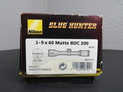 Nikon SlugHunter 3-9x40 Rifle Scope for sale online | eBay