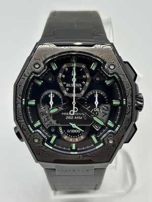 Bulova Precisioinist X SE Black IP Mens Chronograph Watch 98B355 MSRP $1395