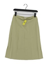 Uniqlo Women's Midi Skirt S Green Polyester with Other Midi A-Line