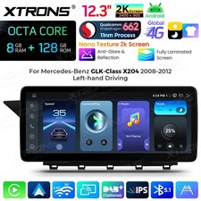 12,3" Autoradio Navi F&uuml;r Mercedes GLK Klasse X204 NTG4.0 Android 8-Kern 8G+128GB