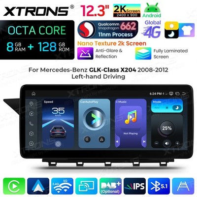 12,3'' Autoradio Navi Für Mercedes GLK Klasse X204 NTG4.0 Android 8-Kern 8G+128GB